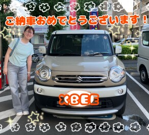 クロスビーご納車おめでとうございます！